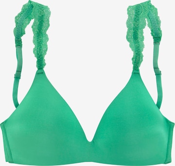 LASCANA Push-up Bra in Green: front