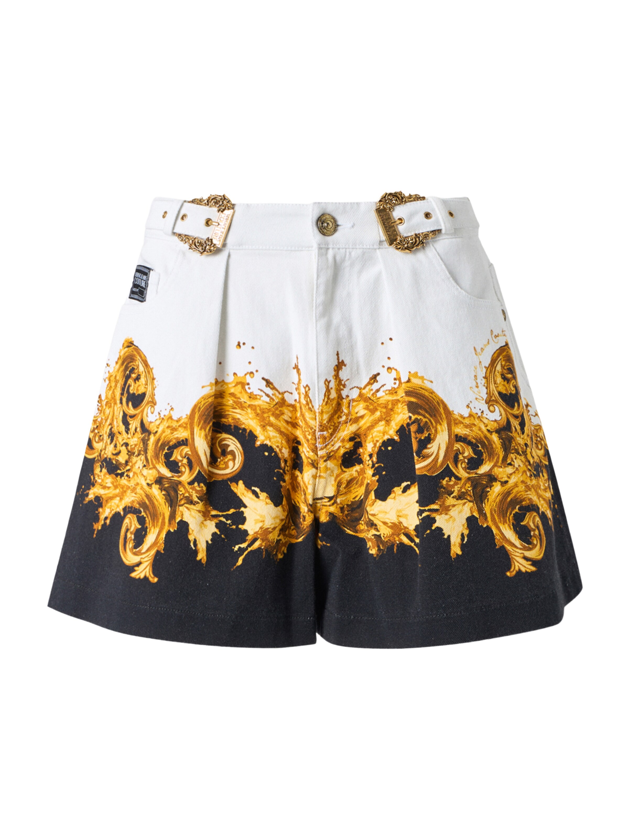 balts Versace Jeans Couture Platas staras Klasiskas bikses: no priekšpuses