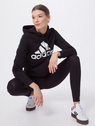 ADIDAS SPORTSWEAR Αθλητική μπλούζα φούτερ 'Essentials Logo Fleece' σε μαύρο