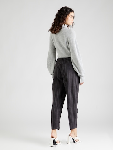 OBJECT Loose fit Pleat-Front Pants 'ROBIN' in Grey