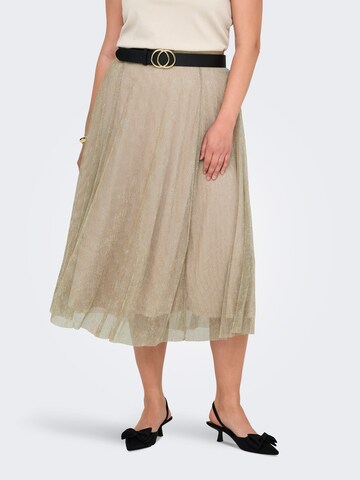 Jupe 'CARTinga' ONLY Carmakoma en beige : devant