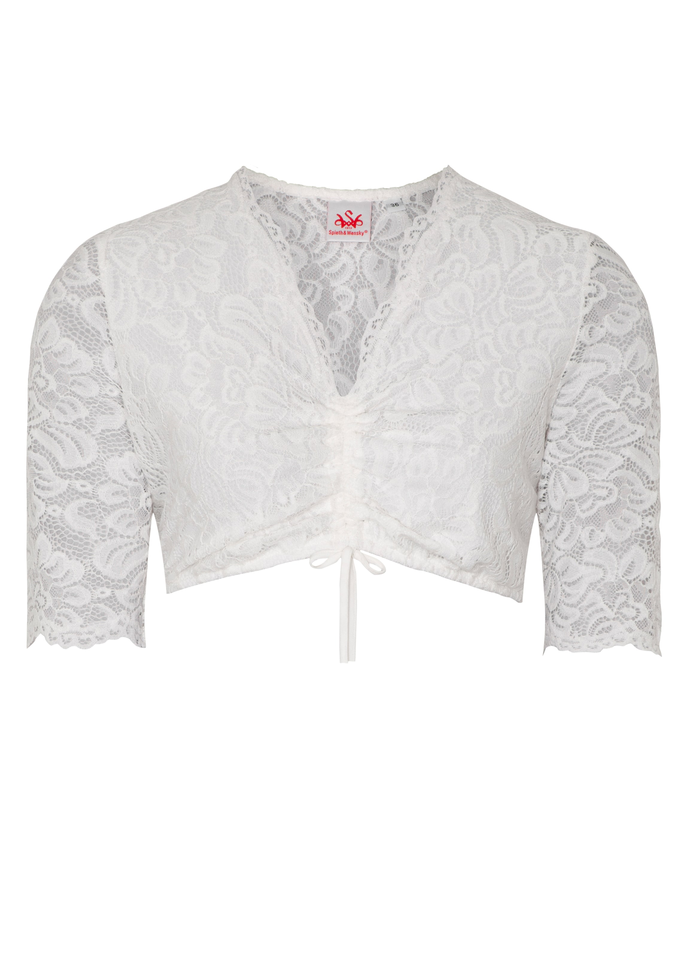 SPIETH & WENSKY Traditional blouse 'Ansbach' in White: front