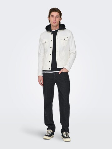 Only & Sons Overgangsjakke 'Coin Life' i hvid