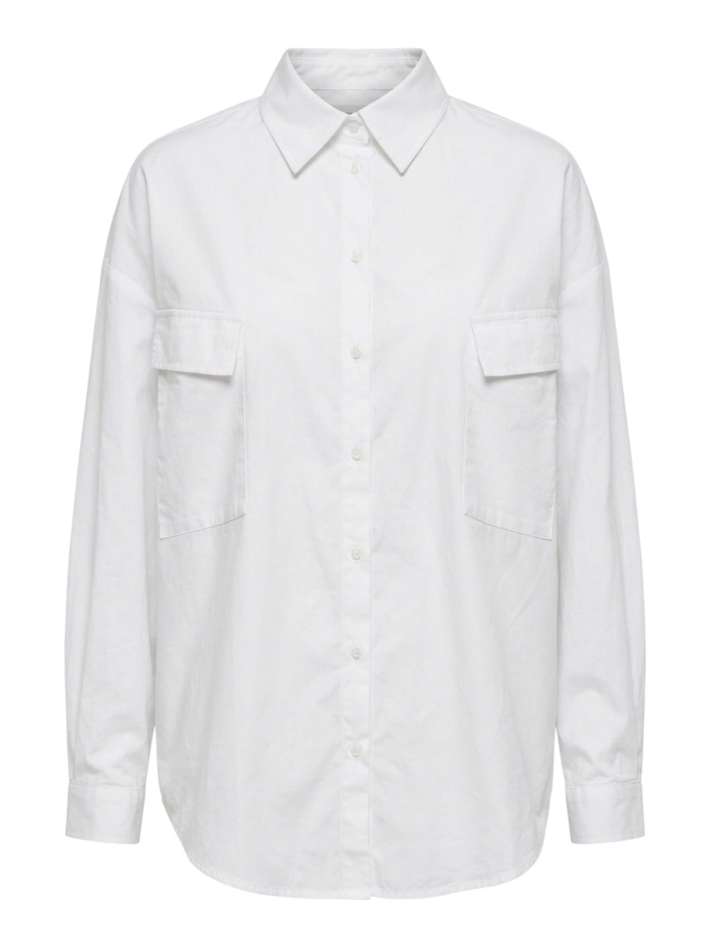 TEESHOPPEN Bluse 'Clara' in weiß, Produktansicht