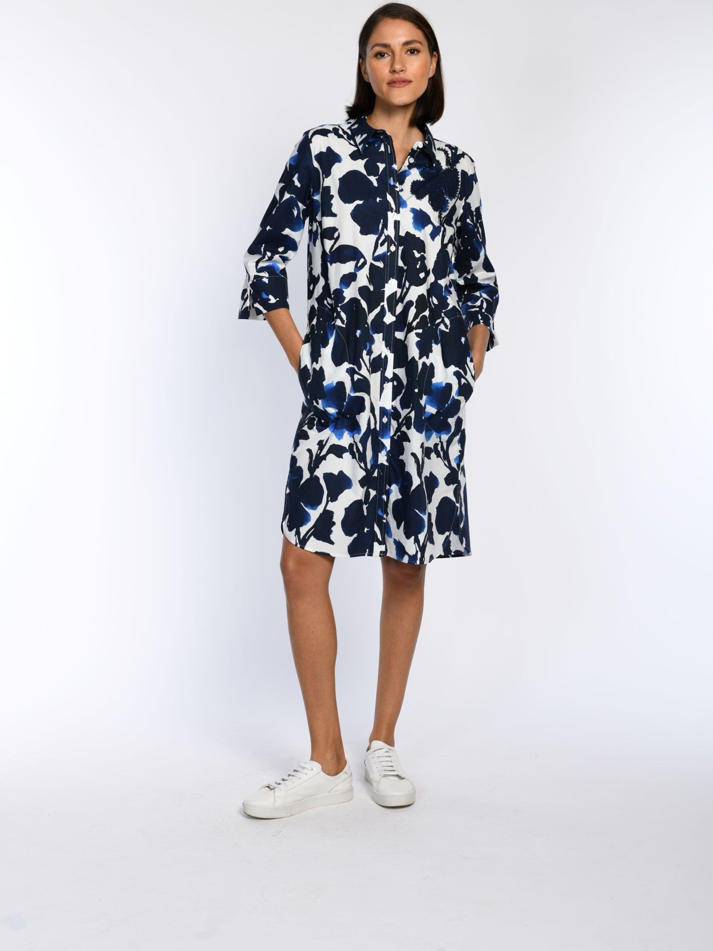White Label by RoFa Blusenkleid‌‌‌‌‌‌‌‌‌ in Blau: Vorderseite