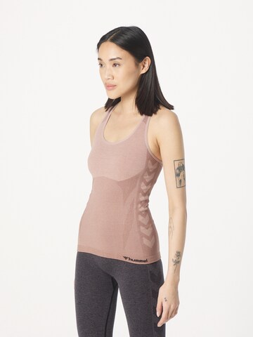 Hummel Sports Top in Pink: front