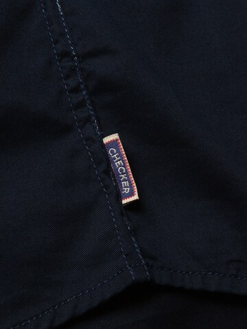 Coupe regular Chemise ' Dynasty Denim ' Checker en bleu