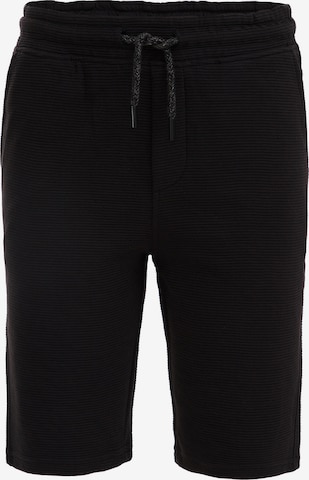 WE Fashion Slimfit Shorts in Schwarz: predná strana