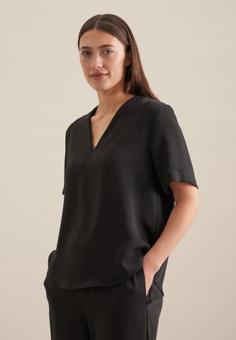 SEIDENSTICKER Blouse 'Schwarze Rose' in Black: front