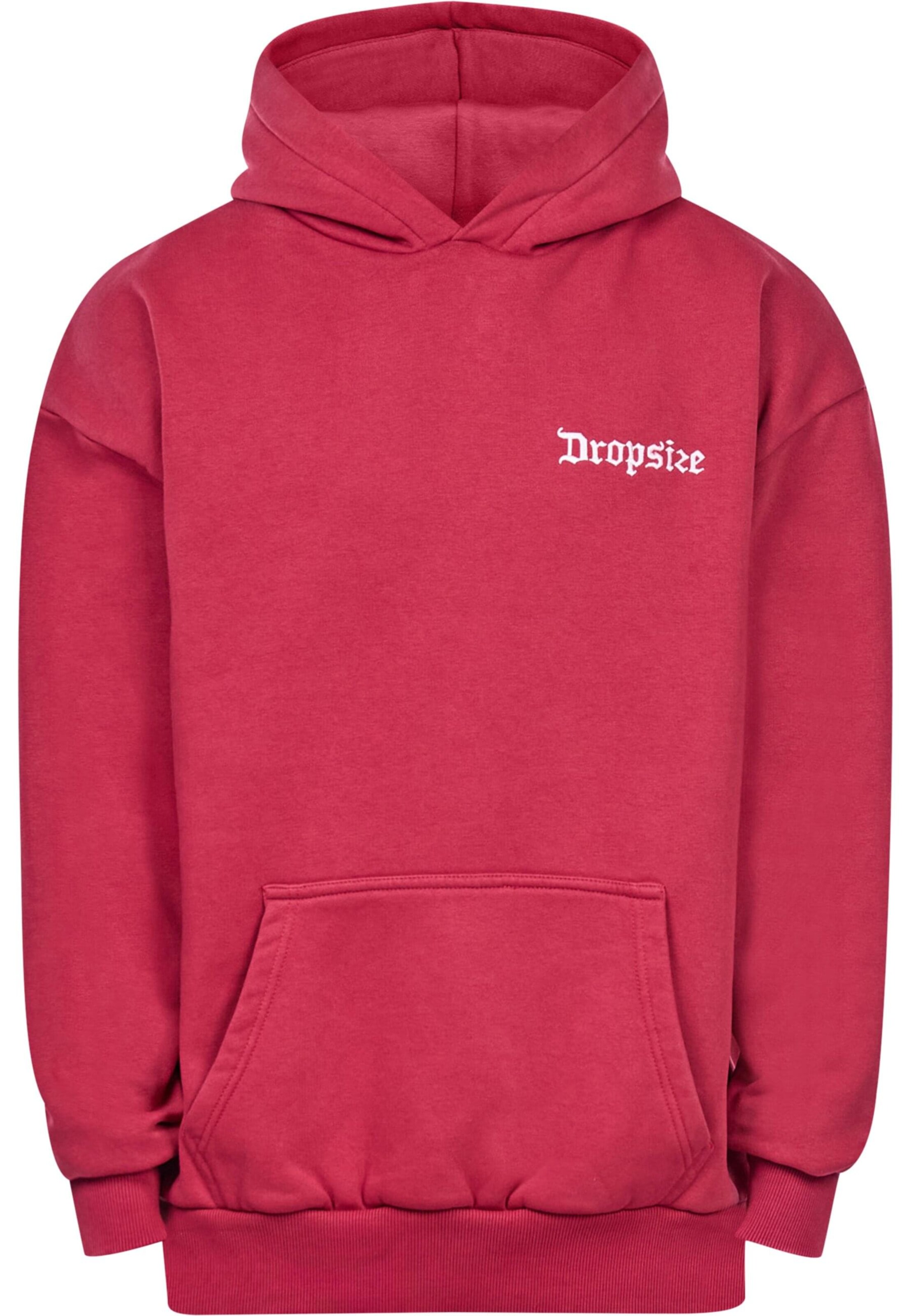 Sweat-shirt 'Embo' Dropsize en rouge : devant