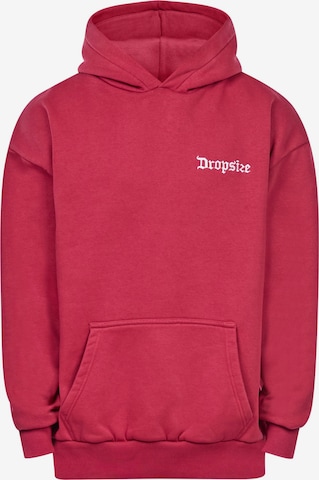 raudona Dropsize Megztinis be užsegimo 'Embo': priekis