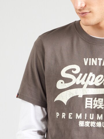 Superdry Футболка в Серый