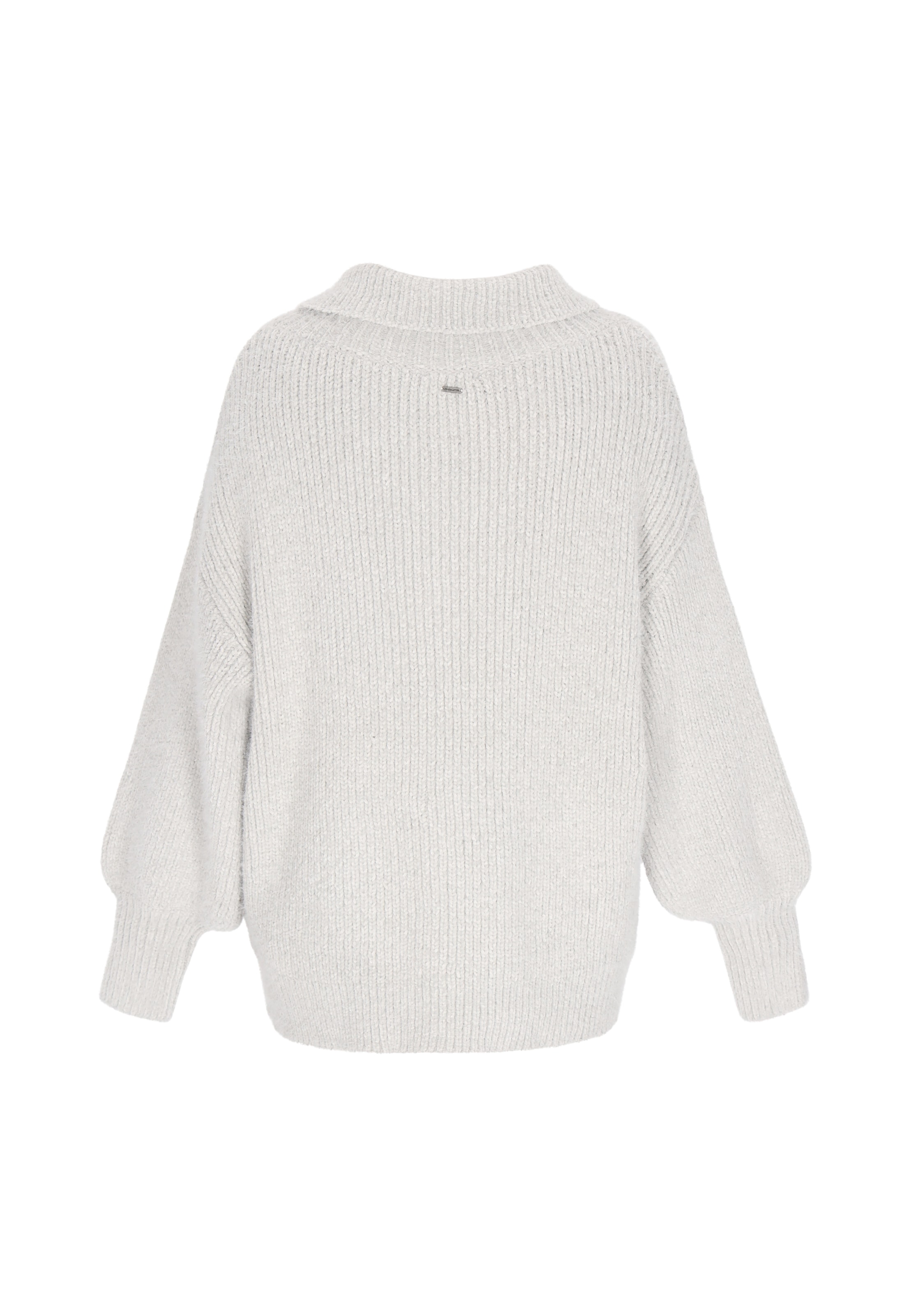 DreiMaster Vintage Υπερμεγέθη πλεκτή ζακέτα σε γκρι