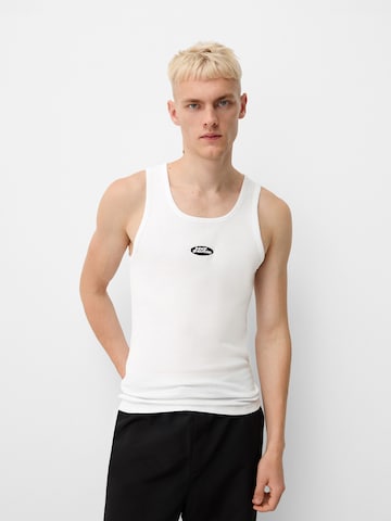 Bershka Shirt in White: front