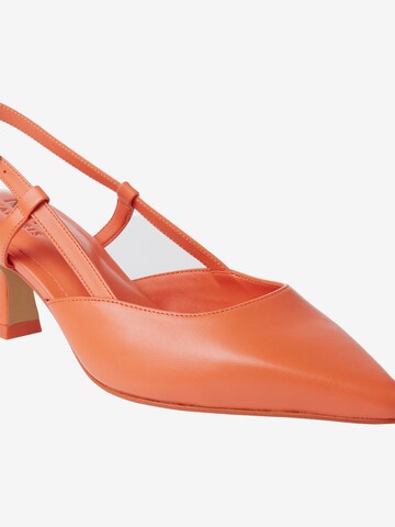 NEWD.Tamaris Slingpumps in Oranje