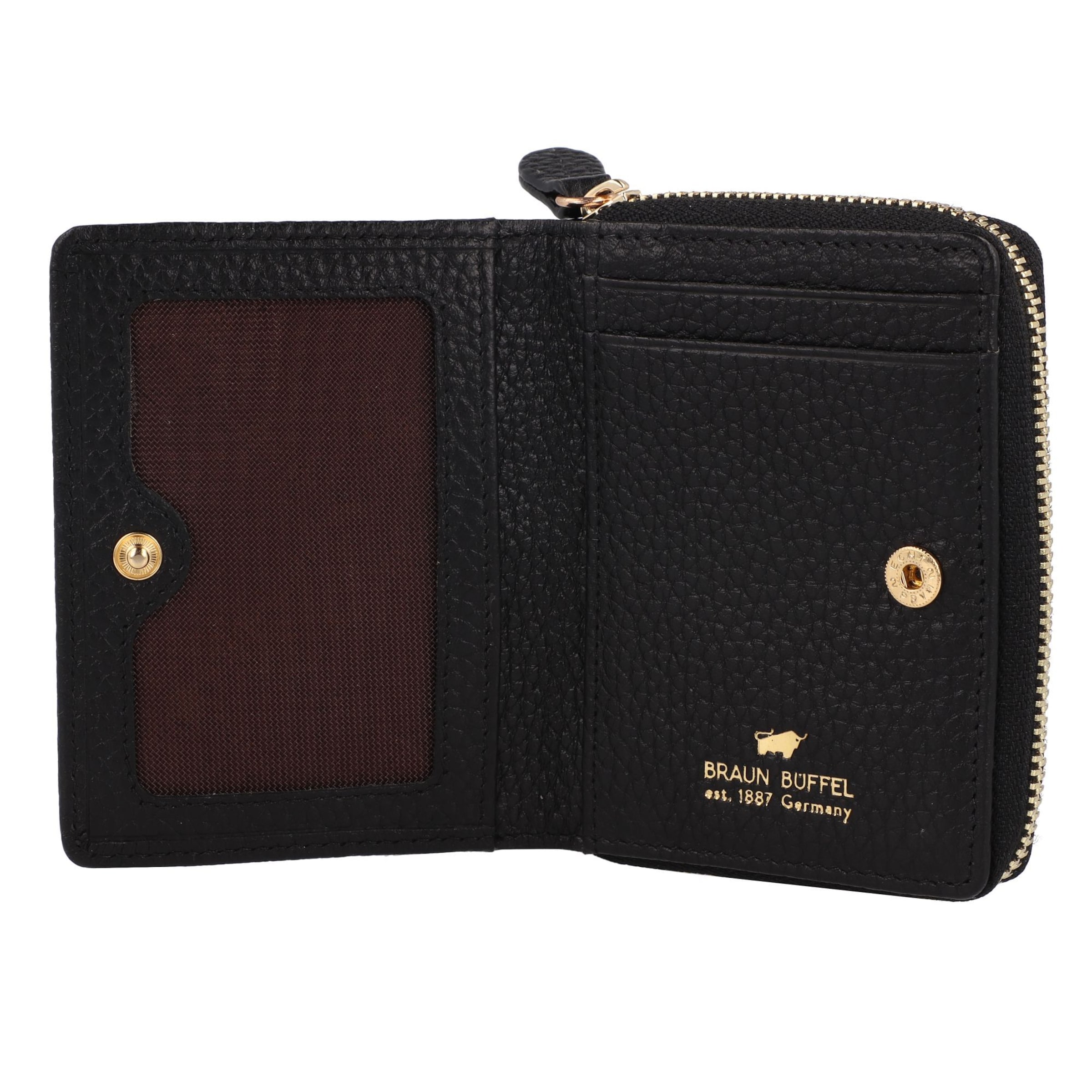 Braun Büffel Wallet 'Asti' in Black