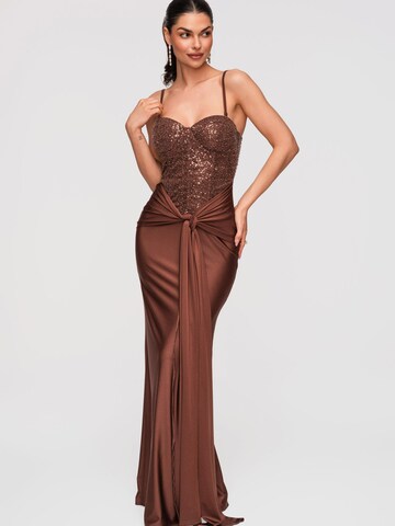 Ombre Abendkleid‌‌‌‌‌‌‌‌ in Braun