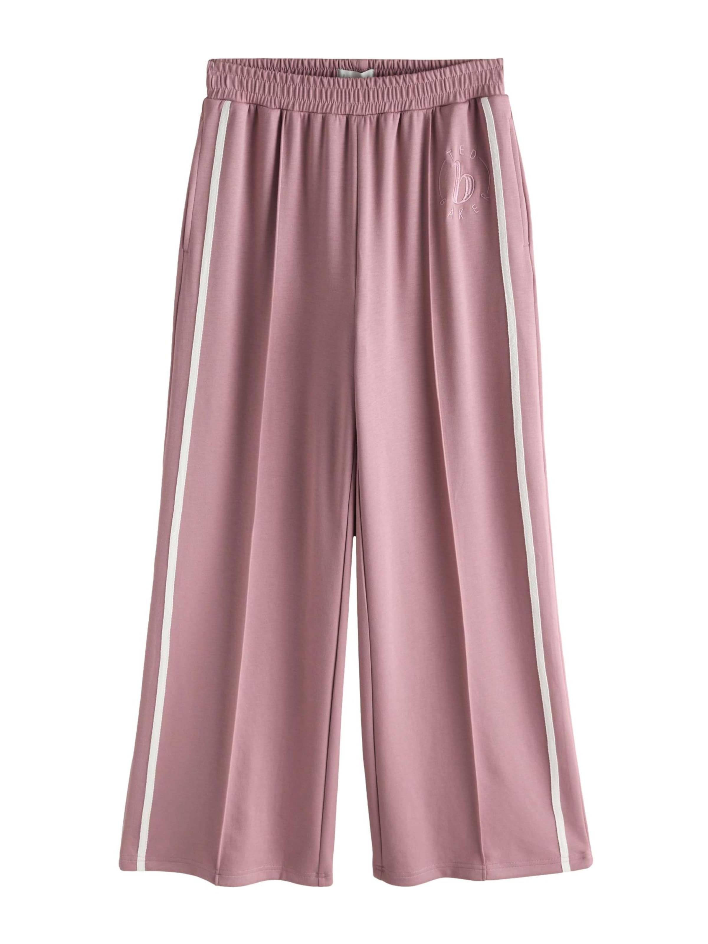 Wide leg Pantaloni de la B by Ted Baker pe roz: față