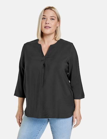 SAMOON Blouse in Black: front