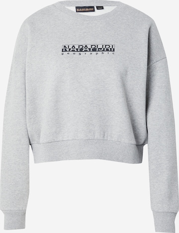 NAPAPIJRI Sweatshirt in Grey: front