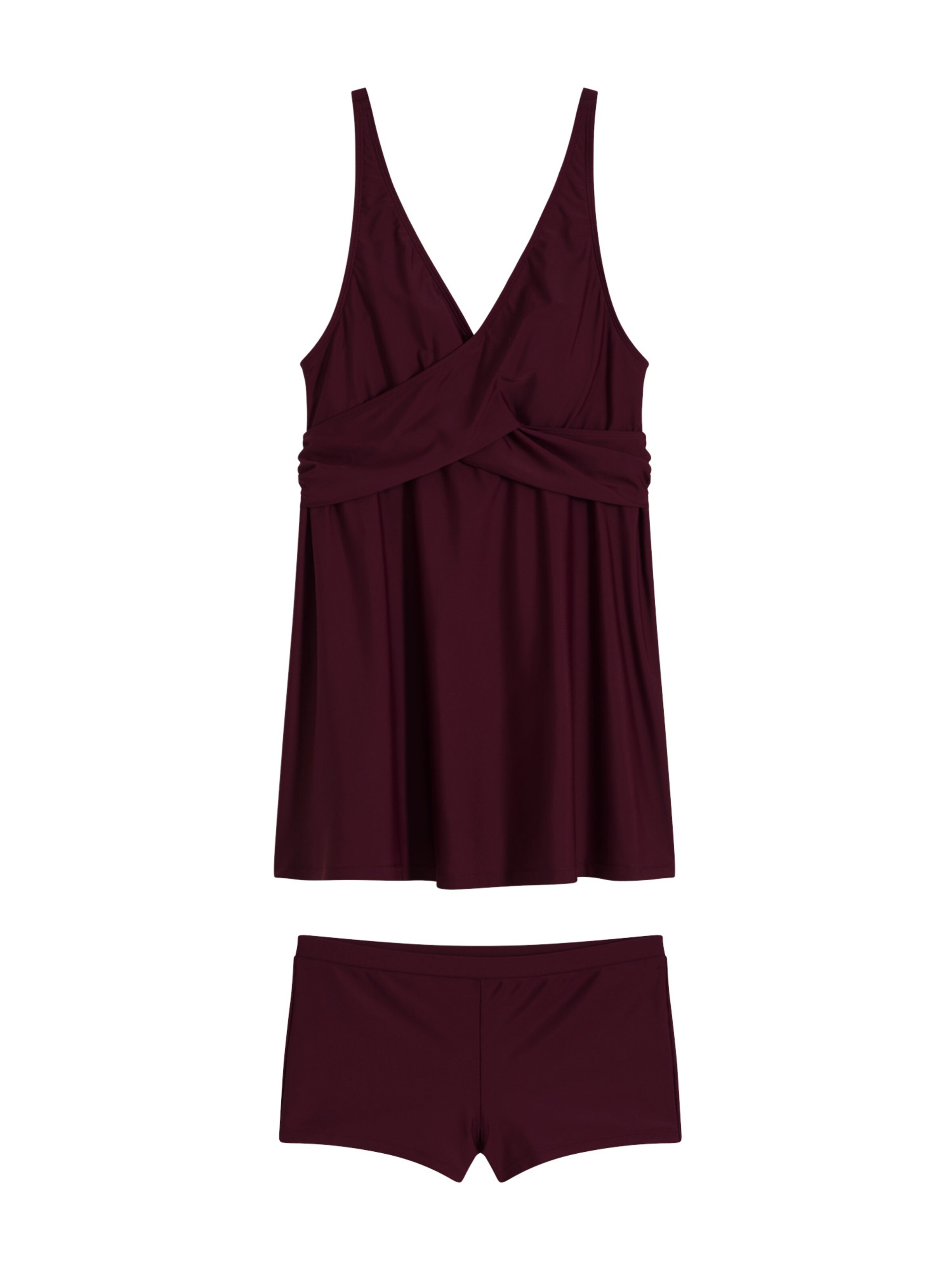 bonprix T-shirt Tankini in Rood: voorkant
