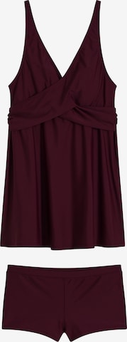 bonprix T-Shirt Tankini värissä punainen: etupuoli