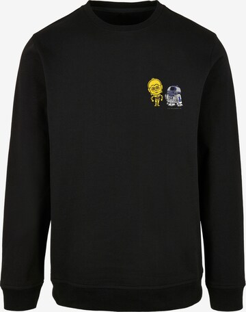 F4NT4STIC Sweatshirt 'Star Wars Resistance Droids' in Black: front