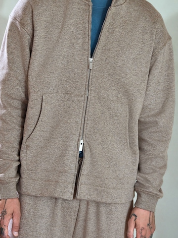 Next Zip-Up Hoodie in Brown