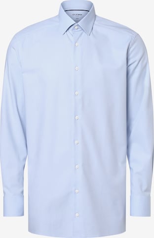 OLYMP Business Shirt 'Dynamic Flex' in Blue: front