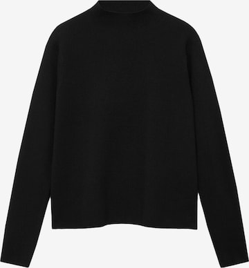 Pull-over 'CHIMNEY' MANGO en noir : devant