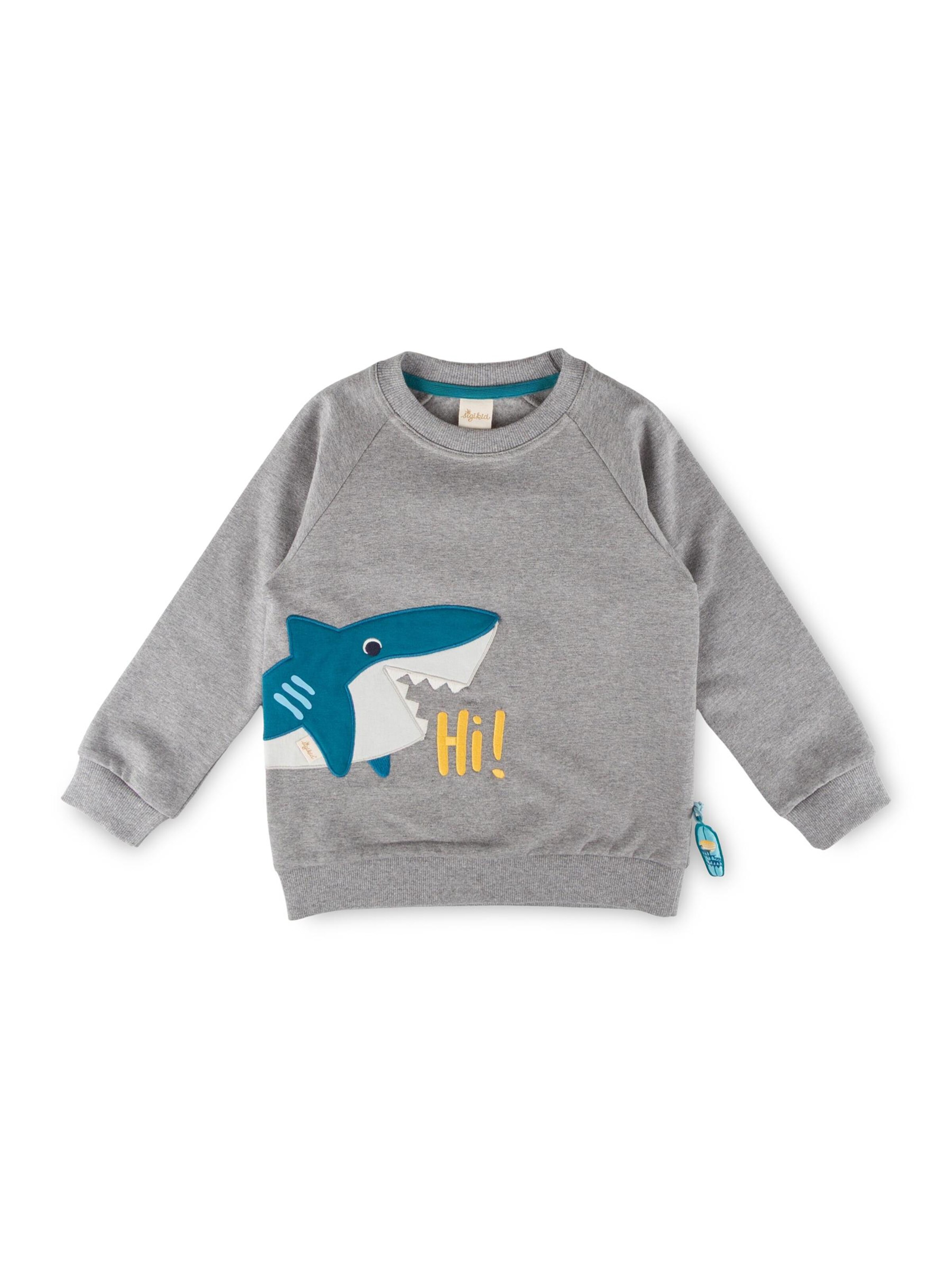 SIGIKID Sweater 'Sweatshirt Blue & Bright' in 98 in Grey, Item view