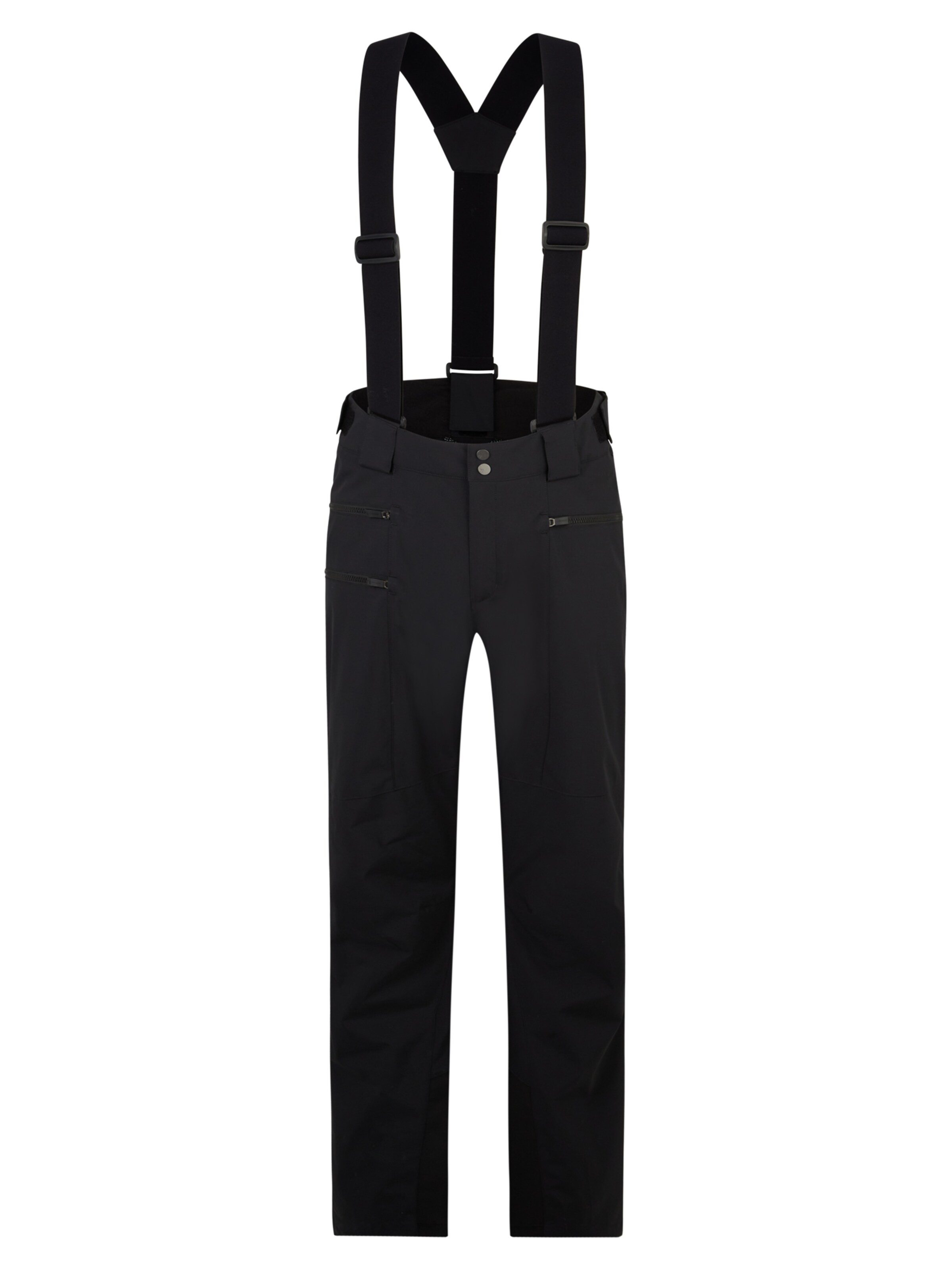 ZIENER regular Udendørsbukser 'Tronador' i sort: forside