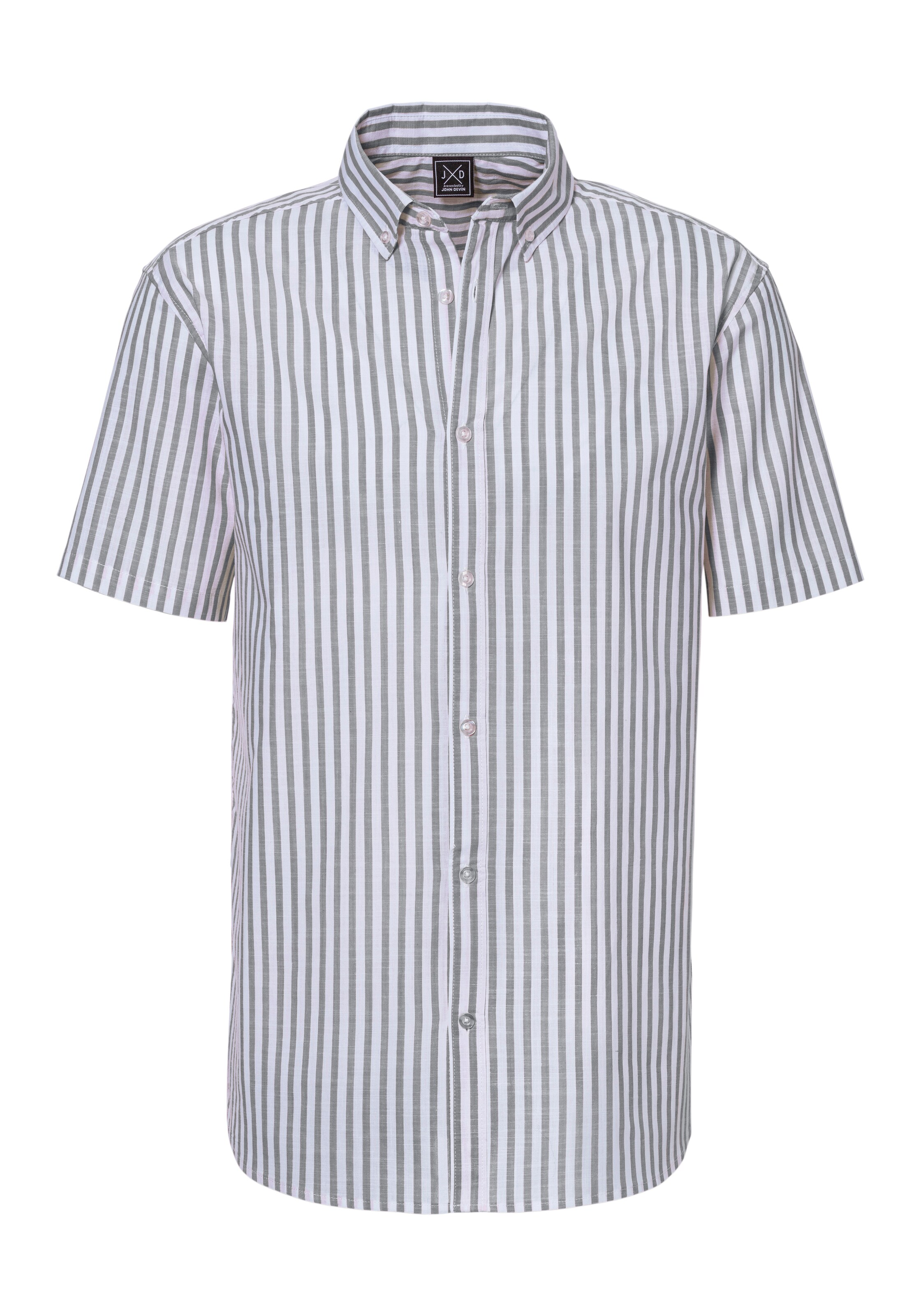 JOHN DEVIN Business Shirt in White: front
