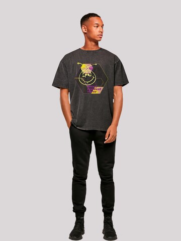 F4NT4STIC Shirt 'Die Biene Maja Hives Resident Raver' in Zwart