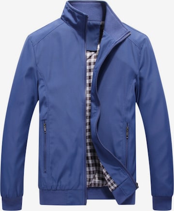 YOUTHUP Between-Season Jacket 'Kragen' in Blue: front