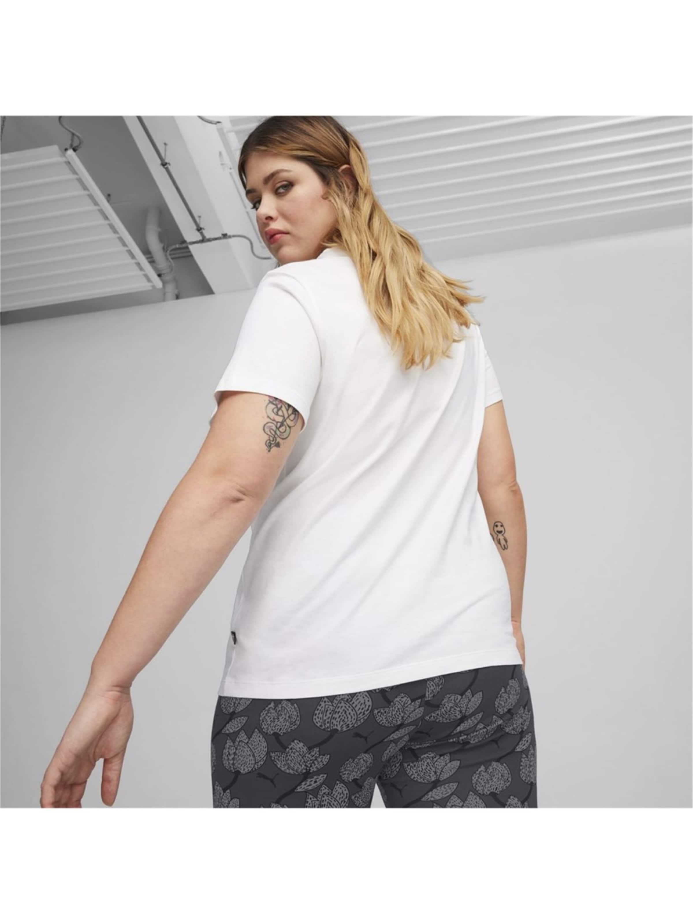 PUMA Shirt 'Ess+ Script' in White