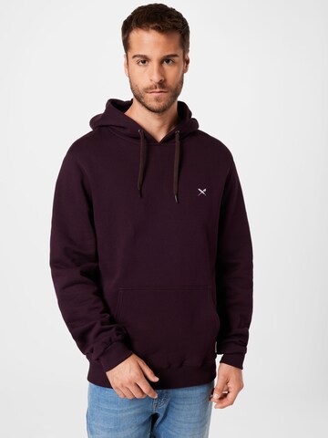 Coupe regular Sweat-shirt Iriedaily en violet : devant