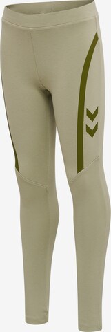 Hummel Skinny Sportbroek in Groen