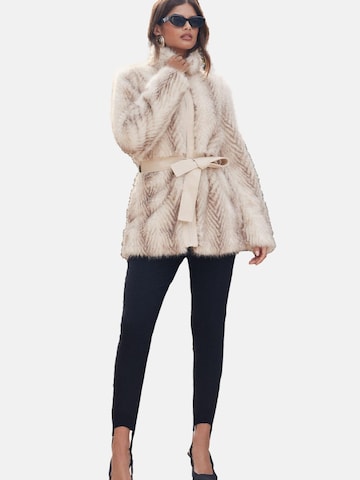 Lipsy - Abrigo de entretiempo en beige: frente