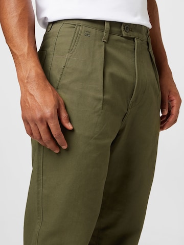 G-Star RAW Loosefit Kalhoty se sklady v pase – zelená