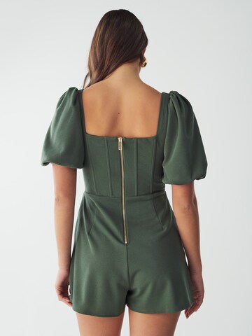 BWLDR Jumpsuit 'KORA' i grön: baksida