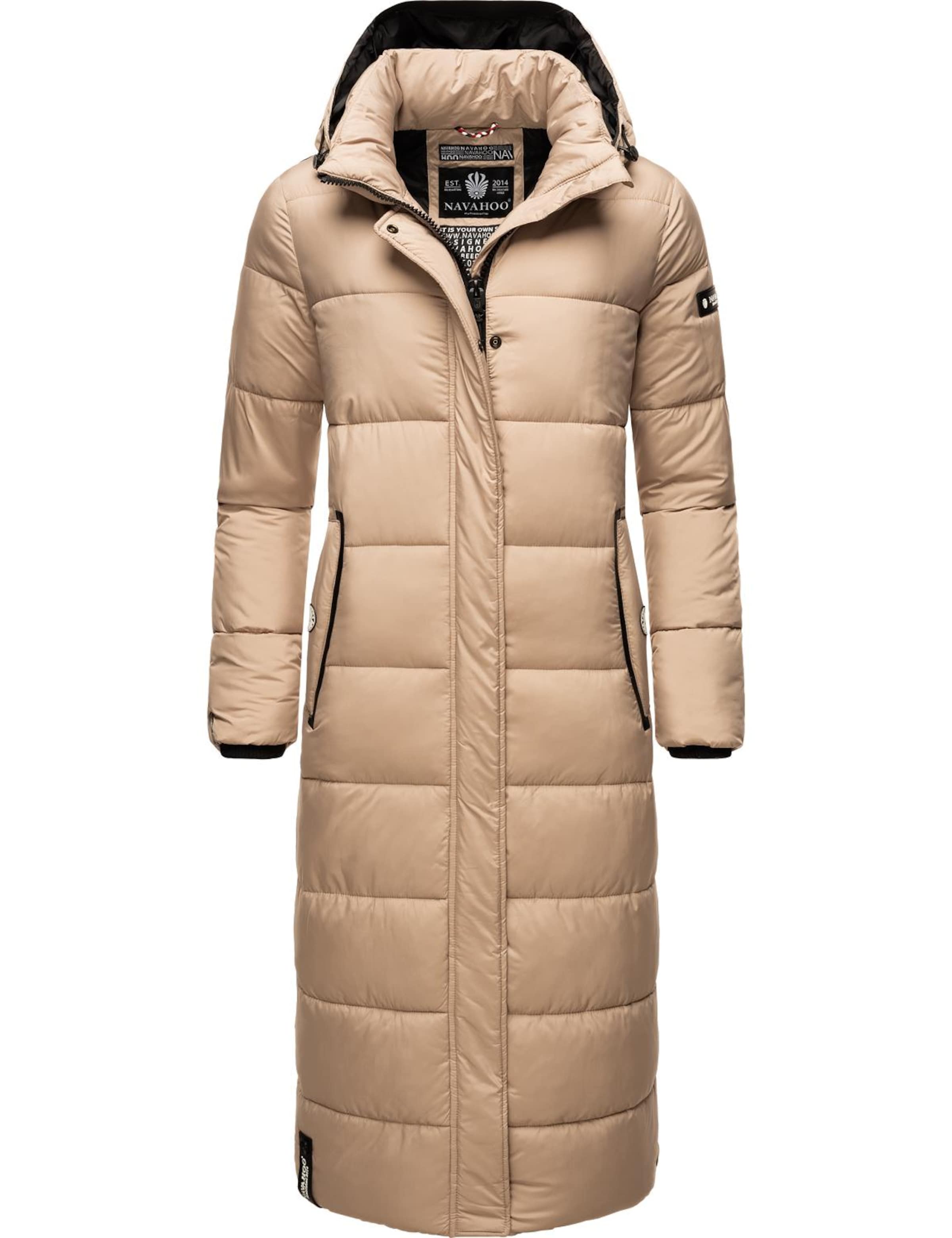 NAVAHOO Vinterfrakke 'Isalie' i brun: forside