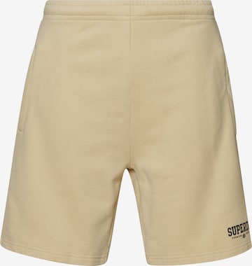 Superdry Pants in Beige: front