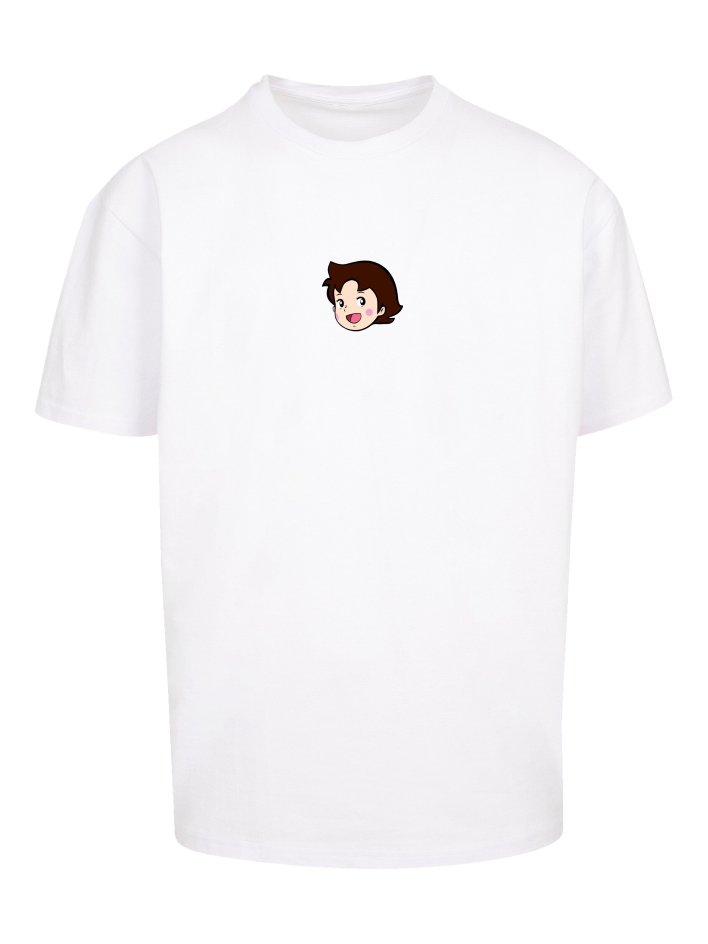 F4NT4STIC Shirt 'Heidi Logo Heroes of Childhood' in White: front
