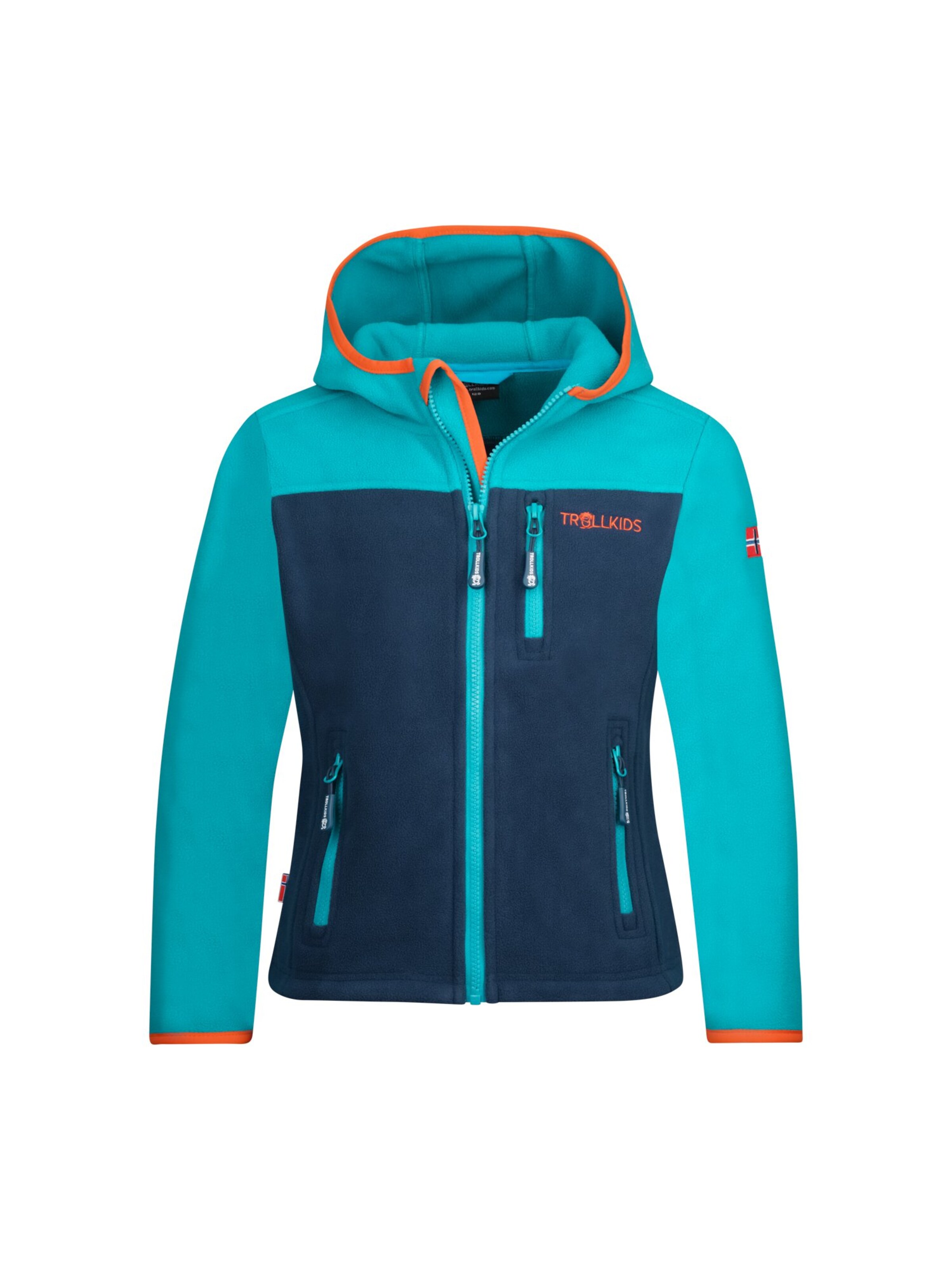 TROLLKIDS Fleece Jacket in Blue: front