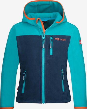 TROLLKIDS Fleece Jacket in Blue: front