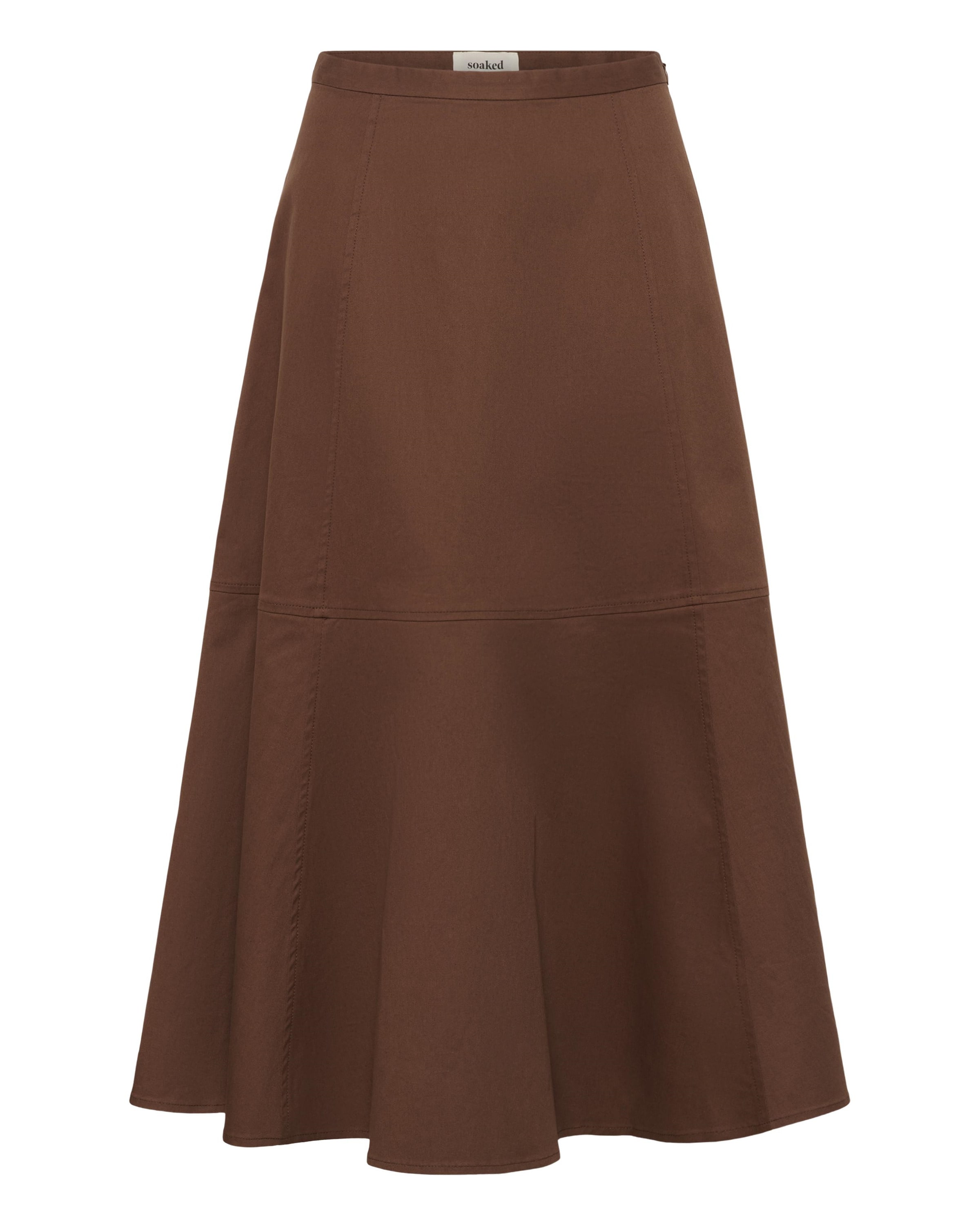 Jupe 'SLMalo' SOAKED IN LUXURY en marron : devant