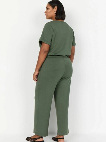 Wide leg Pantaloni 'Sabina' di Wasabi Concept in verde