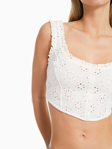 Top di Bershka in bianco