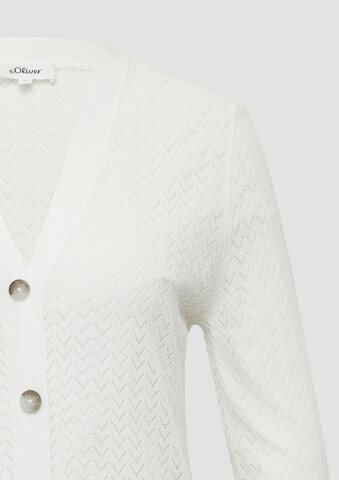 s.Oliver Gebreid vest in Wit